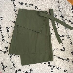 Cos layered wrap skirt midi